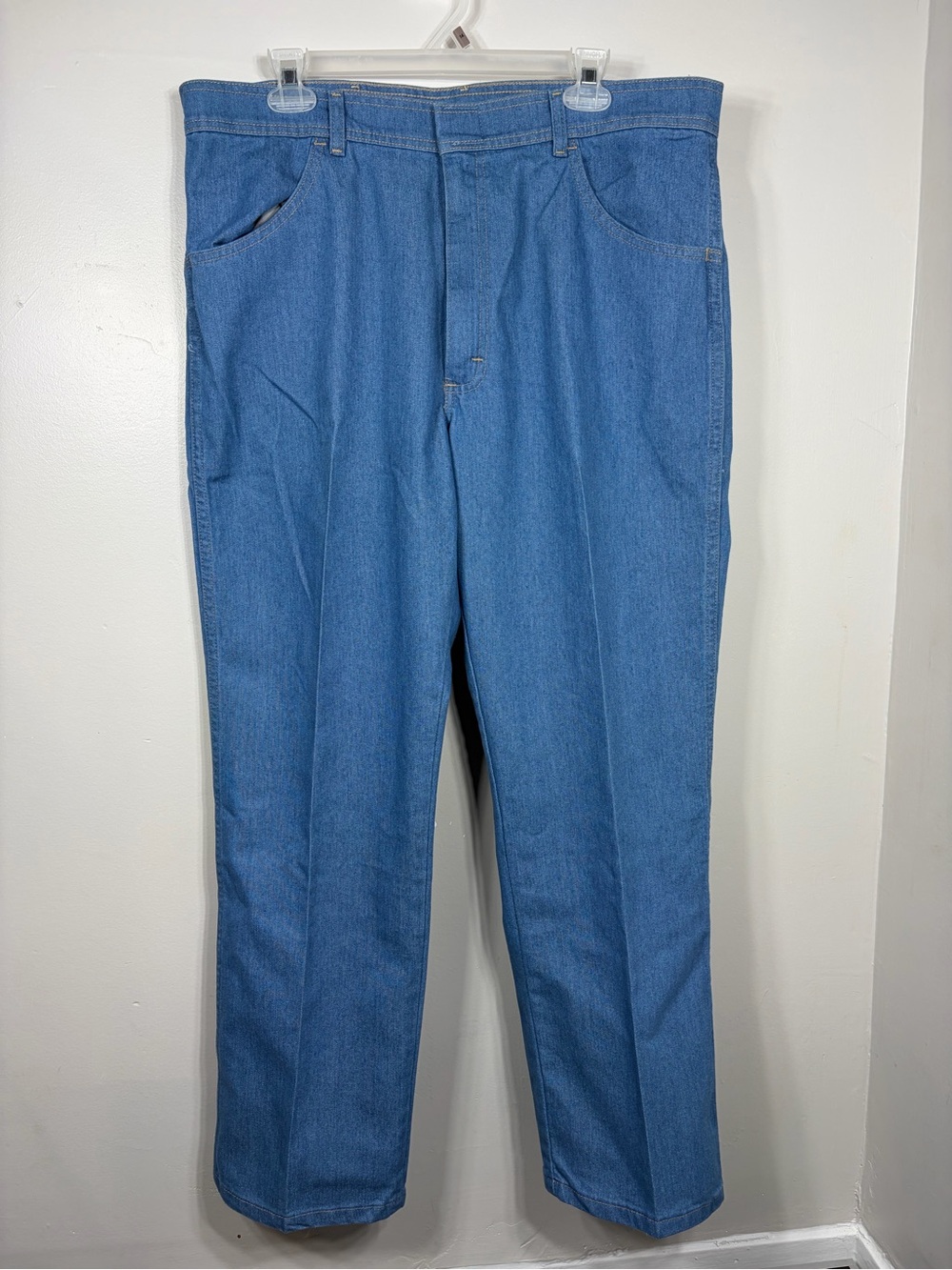 Wrangler Five Star Flex Waist Stretch Jeans Men’s 38x29 Light Wash NWOT